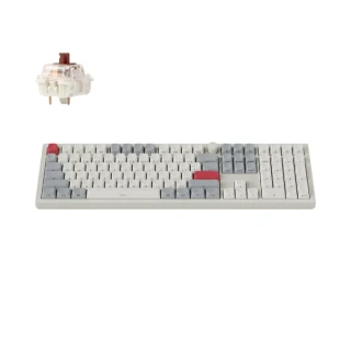 Klawiatura Keychron Q6 Max RGB Shell White Gateron Jupiter Brown Side-Print