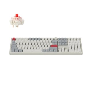 Klawiatura Keychron Q6 Max RGB Shell White Gateron Jupiter Red Side-Print