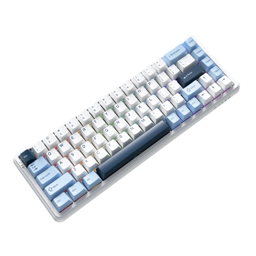 Klawiatura magnetyczna Ajazz AK680 MAX RGB 8K Wireless White-Blue