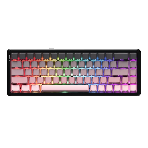 Klawiatura magnetyczna Ajazz AK680 MAX RGB 8K Wireless Black-Pink