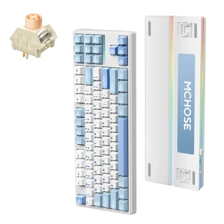 Klawiatura MCHOSE K87 RGB Icy Creamsicle Wireless Niebieska