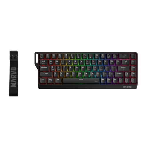 Klawiatura mechaniczna Marvo Saber 65W RGB Wireless Black