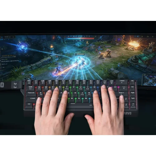 Klawiatura mechaniczna Marvo Saber 65W RGB Wireless Black