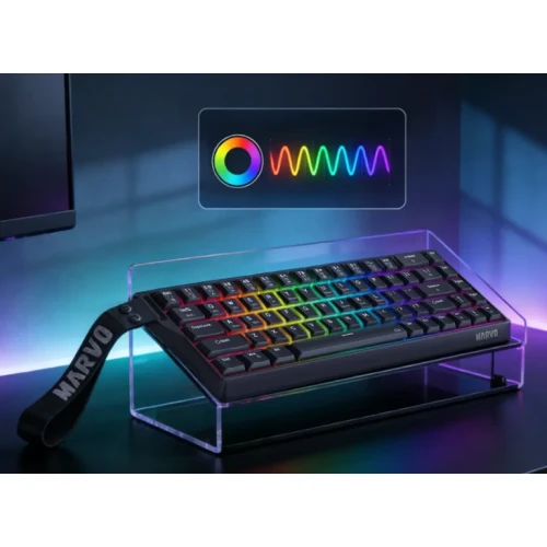 Klawiatura mechaniczna Marvo Saber 65W RGB Wireless Black