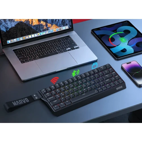 Klawiatura mechaniczna Marvo Saber 65W RGB Wireless Black