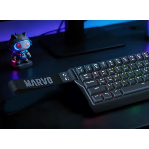 Klawiatura mechaniczna Marvo Saber 65W RGB Wireless Black
