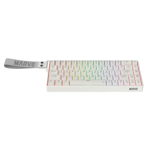 Klawiatura mechaniczna Marvo Saber 65W RGB Wireless White