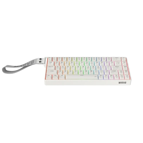 Klawiatura mechaniczna Marvo Saber 65W RGB Wireless White