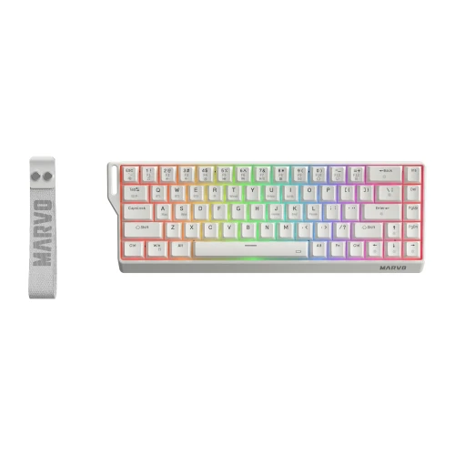 Klawiatura mechaniczna Marvo Saber 65W RGB Wireless White