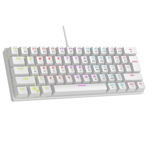 Klawiatura Rampage PLOWER K60 RGB White Blue Switch