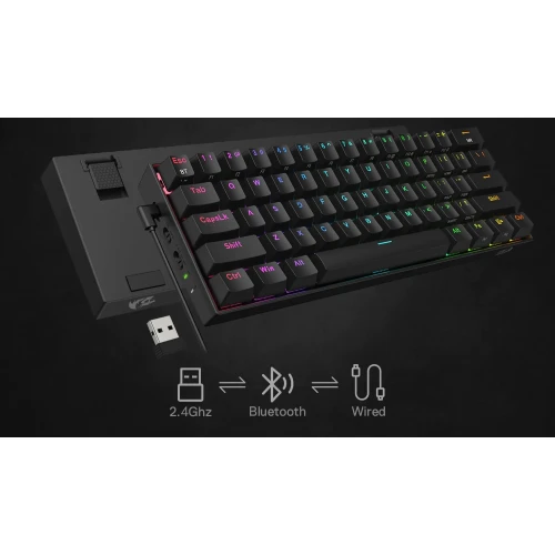 Klawiatura Redragon K530 RGB PRO Draconic Wireless Czarna