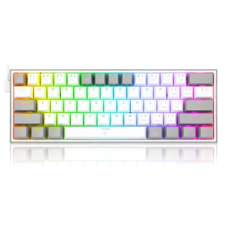 Klawiatura Redragon K617 Fizz RGB white/grey