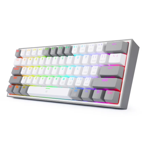 Klawiatura Redragon K617 Fizz RGB white/grey