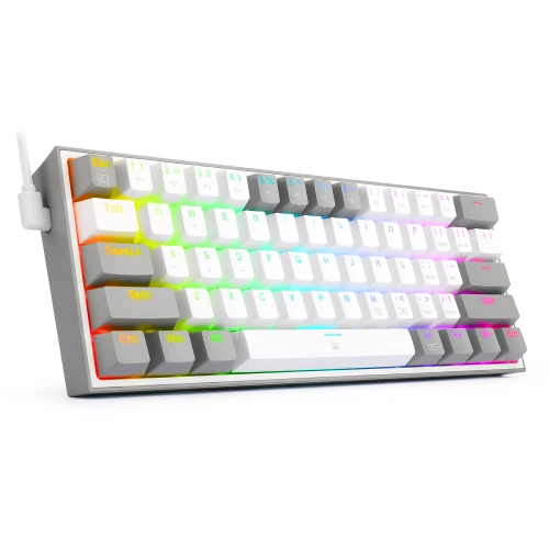 Klawiatura Redragon K617 Fizz RGB white/grey