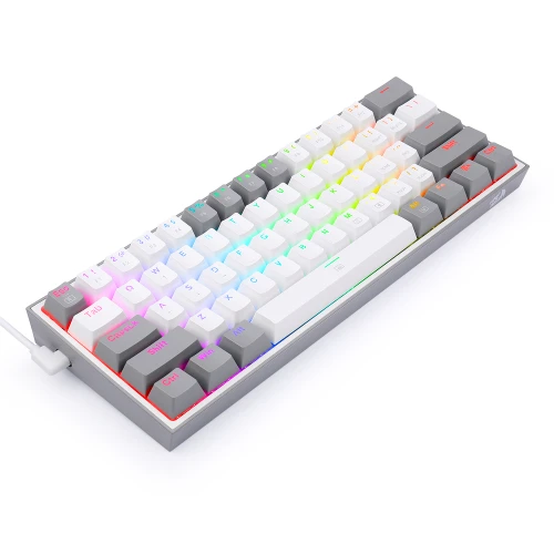 Klawiatura Redragon K617 Fizz RGB white/grey