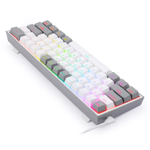 Klawiatura Redragon K617 Fizz RGB white/grey