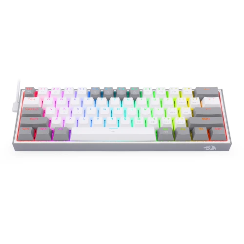 Klawiatura Redragon K617 Fizz RGB white/grey