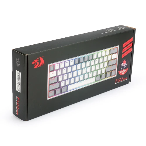 Klawiatura Redragon K617 Fizz RGB white/grey