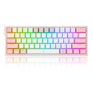 Klawiatura Redragon K617 Fizz RGB white/pink