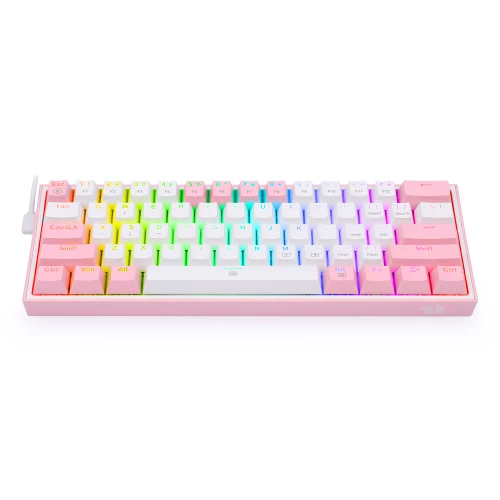 Klawiatura Redragon K617 Fizz RGB white/pink