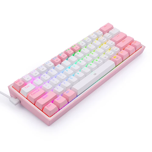 Klawiatura Redragon K617 Fizz RGB white/pink