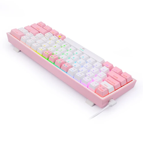 Klawiatura Redragon K617 Fizz RGB white/pink