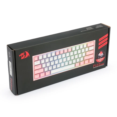 Klawiatura Redragon K617 Fizz RGB white/pink