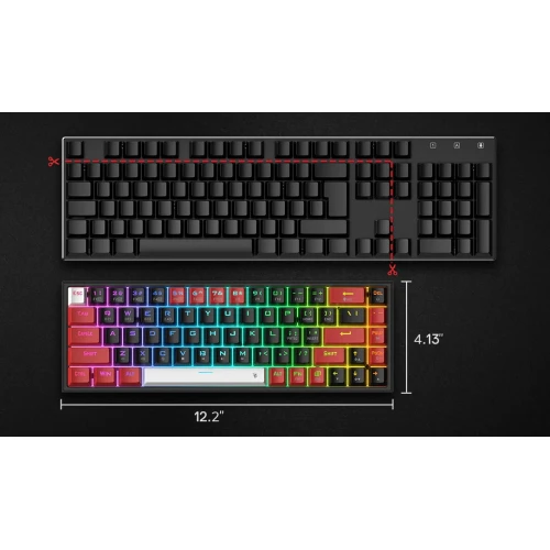 Klawiatura Redragon K631 PRO RGB Castor Wireless