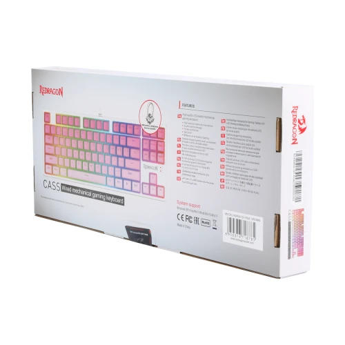 Klawiatura Redragon K645W-GP-RGB Cass biała