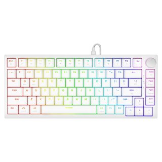 Klawiatura Savio Astral RGB White Outemu Jade White