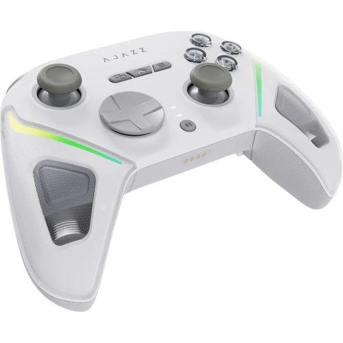 Kontroler Ajazz GP100 bezprzewodowy gamepad RGB biały