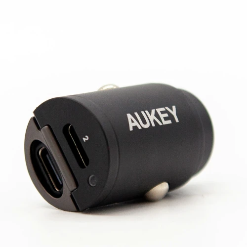 Ładowarka samochodowa Aukey CC-A4 2x USB-C, PD 30W