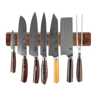 Listwa magnetyczna na noże z orzecha włoskiego Shiori 撓 Hangu Suru