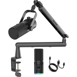 Mikrofon dynamiczny Mozos TAM8 V2 USB XLR RGB statyw