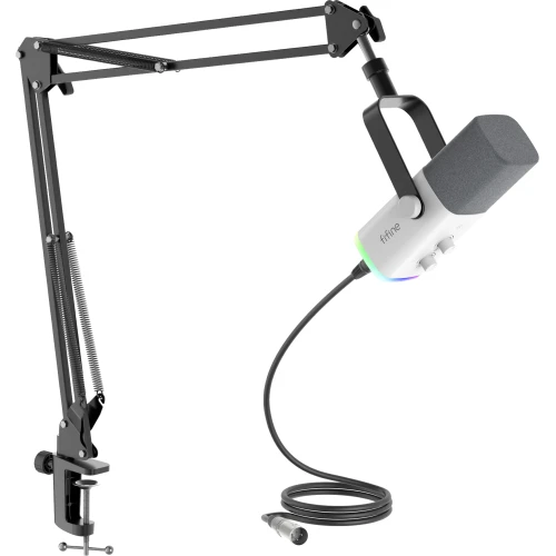 Mikrofon dynamiczny studyjny Fifine AM8TW USB/XLR RGB ze statywem