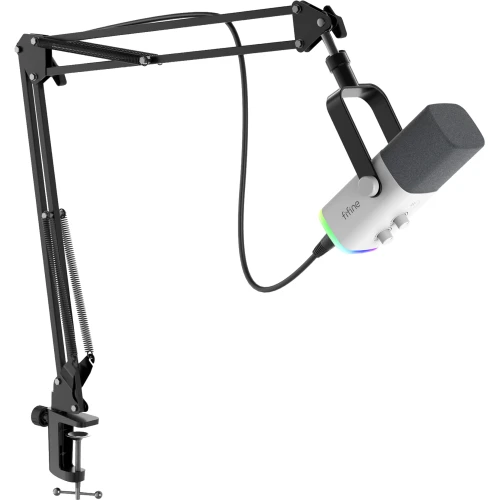 Mikrofon dynamiczny studyjny Fifine AM8TW USB/XLR RGB ze statywem