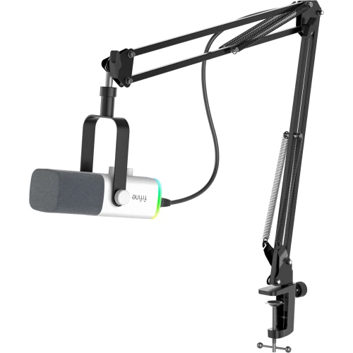 Mikrofon dynamiczny studyjny Fifine AM8TW USB/XLR RGB ze statywem