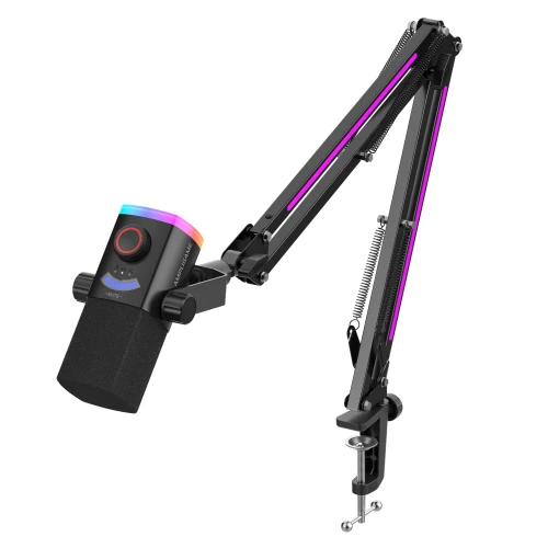 Mikrofon Fifine AM8PROT RGB XLR/USB Black