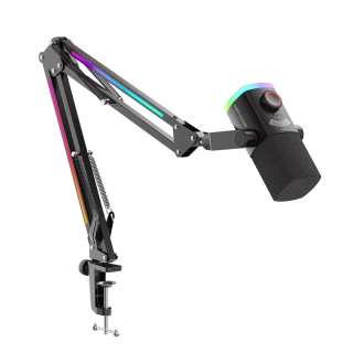 Mikrofon Fifine AM8PROT RGB XLR/USB Black