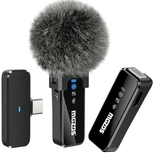 Mikrofon MOZOS MX2 Dual Podwójny Mikroport Bezprzewodowy 2.4GHz