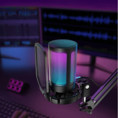 Mikrofon pojemnościowy Fifine A6V Ampligame RGB USB Black