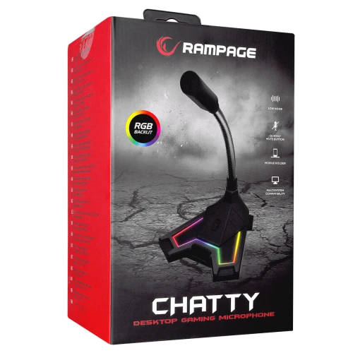 Mikrofon Rampage Chatty RGB USB