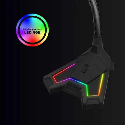 Mikrofon Rampage Chatty RGB USB