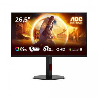 Monitor AOC 26.5" Q27G4SDR WQHD QD-OLED 360Hz Pivot 