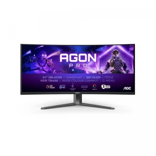 Monitor AOC AG346UCD 34" 175Hz Curved QD-OLED Głośniki QHD