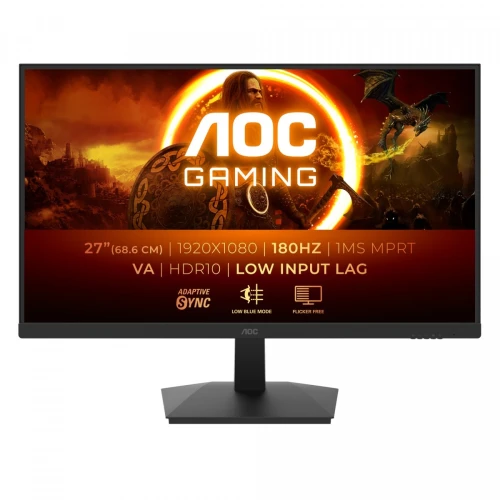 Monitor AOC C27G4ZXU 27 cali Zakrzywiony Fast VA 280Hz HDMIx2 DP