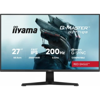 Monitor IIYAMA 27 cali G2771QS-B1 QHD Fast IPS DP 2xHDMI 200Hz