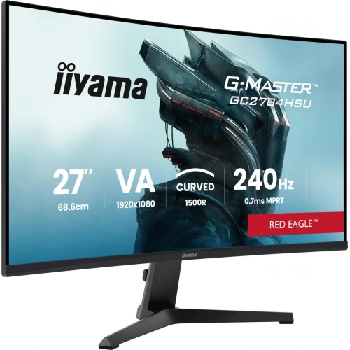 Monitor IIYAMA 27 cali GC2784HSU-B1 FHD 0.7ms VA 1500R 240Hz Curved