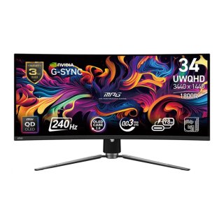 Monitor MSI MPG 341CQPX QD-OLED 34" LED UWQHD Zakrzywiony 240Hz