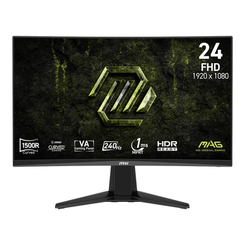 MSI Monitor 23.6 cala MAG 245C X24 LED FHD Curved 240Hz czarny